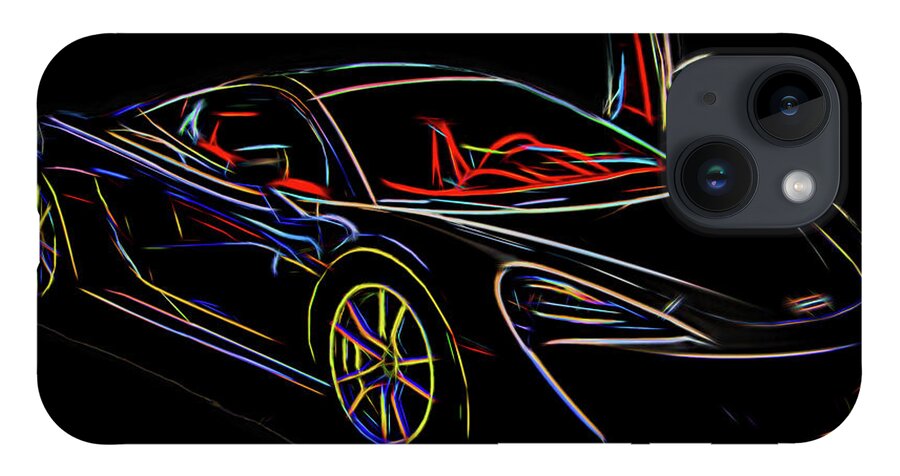 Car iPhone 14 Case featuring the photograph Electric Supercar by Artful Imagery