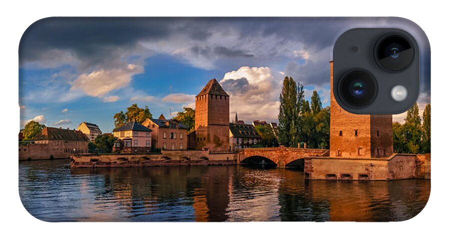 Ages iPhone 14 Case featuring the photograph Evening after the rain on the Ponts Couverts by Dmytro Korol