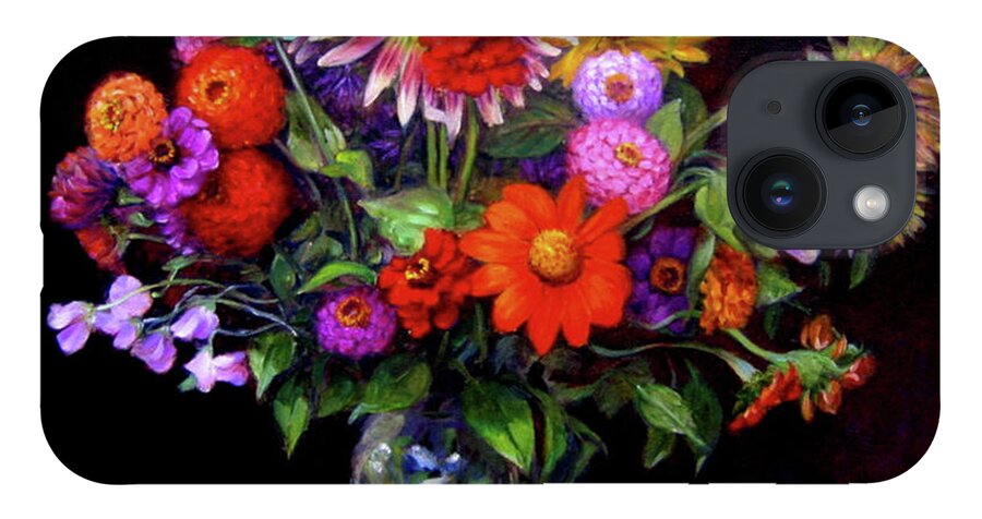 Floral Bouquet iPhone 14 Case featuring the painting Fall Bouquet by Marie Witte