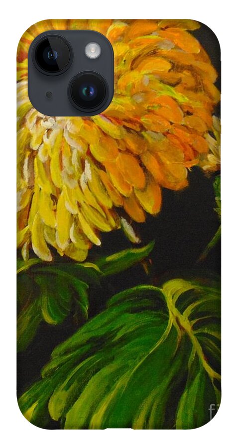 Mum iPhone 14 Case featuring the painting Fall by Saundra Johnson