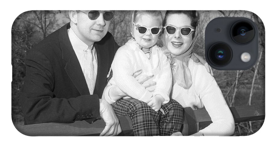 1950s iPhone Case featuring the photograph Family Portrait With Sunglasses, C.1950s by J. Rogers/ClassicStock