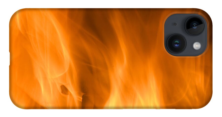 Fire Background iPhone 14 Case featuring the photograph Fire flames background by Michalakis Ppalis