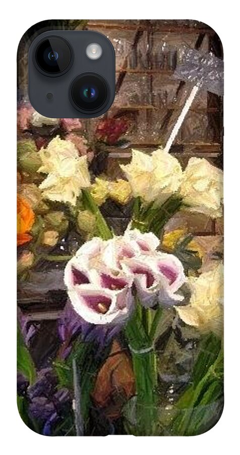 Paris iPhone 14 Case featuring the photograph Flowers for Patty by Antonella Manganelli