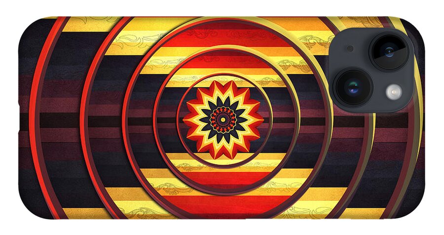 Abstract iPhone 14 Case featuring the digital art Focus by Deborah Smith