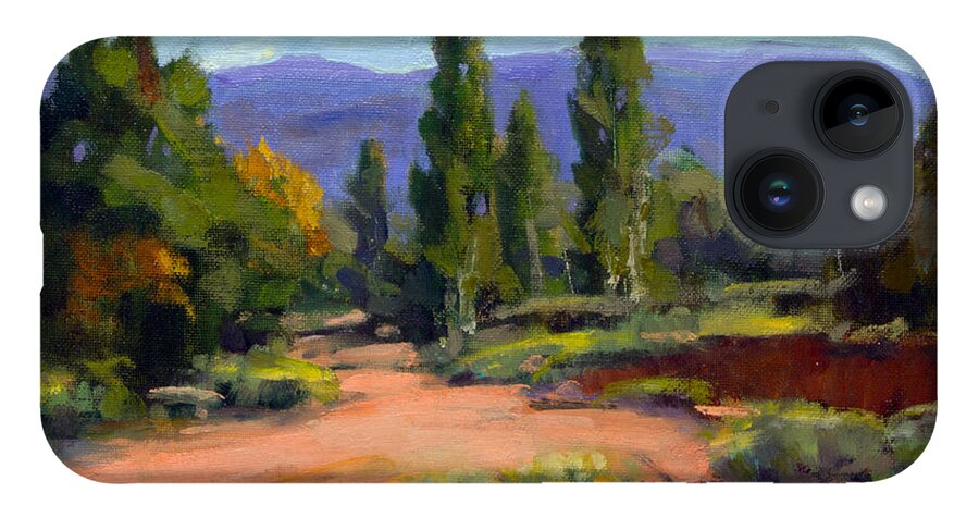 Landscape iPhone 14 Case featuring the painting Ancient but Beautiful by Maria Hunt