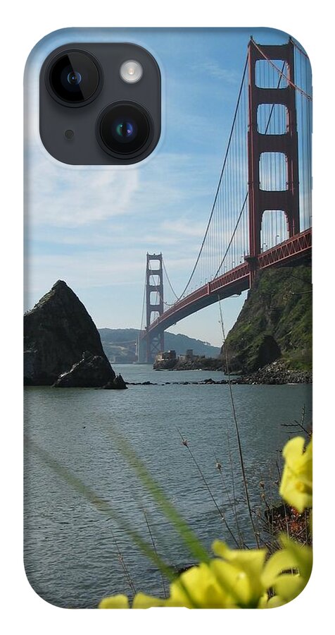 Golden Gate Bridge iPhone 14 Case featuring the photograph Fort Baker Spring by Jeff Floyd CA