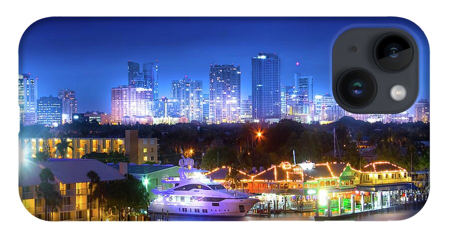 Fort Lauderdale iPhone Case featuring the photograph Fort Lauderdale Skyline by Mark Andrew Thomas