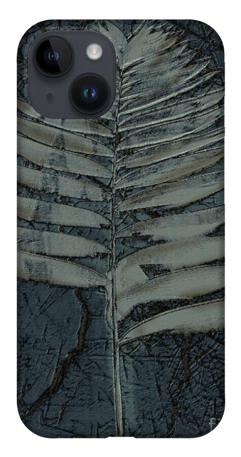 Digital Art iPhone 14 Case featuring the digital art Fossil Palm by Delynn Addams
