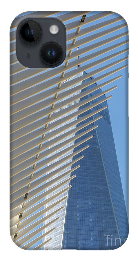 Clarence Holmes iPhone 14 Case featuring the photograph Freedom Tower and Oculus III by Clarence Holmes