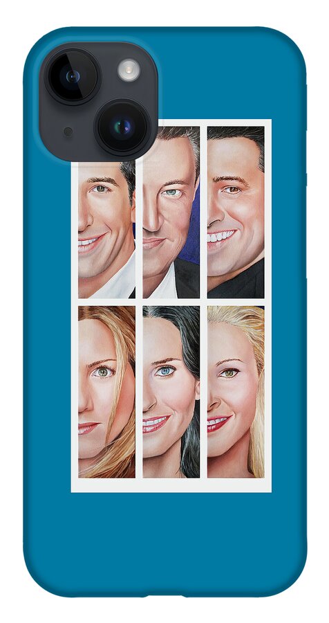 Friends Tv Show iPhone Case featuring the painting Friends Set Two by Vic Ritchey