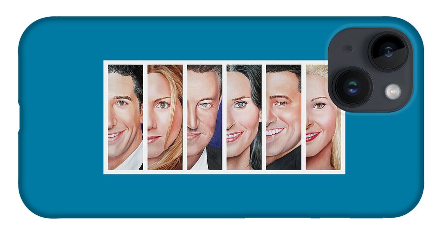 Friends Tv Show iPhone Case featuring the painting Friends Set One by Vic Ritchey
