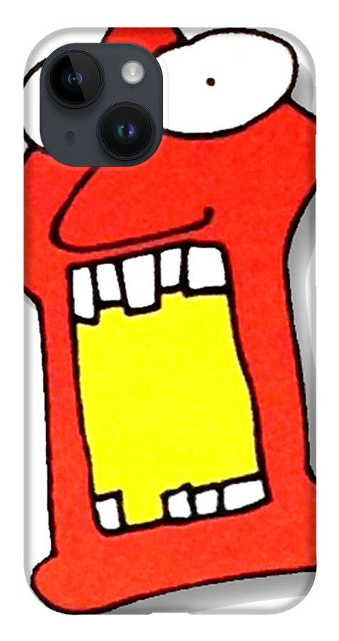 Paintings iPhone Case featuring the drawing FU Party People - Peep 104 by Dar Freeland
