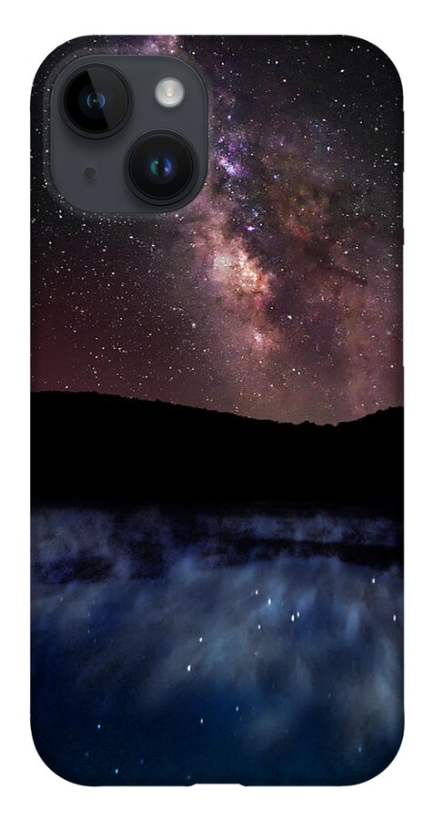 Milky iPhone Case featuring the photograph Galactic Evening by Amanda Jones