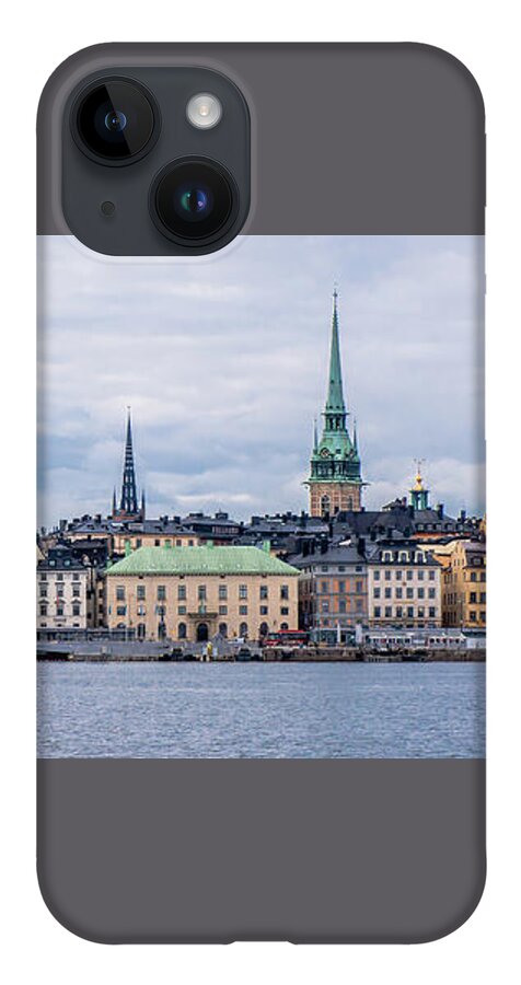 Gamla Stan Stockholm's Entrance By The Sea iPhone 14 Case featuring the photograph Gamla Stan Stockholm's entrance by the sea by Torbjorn Swenelius