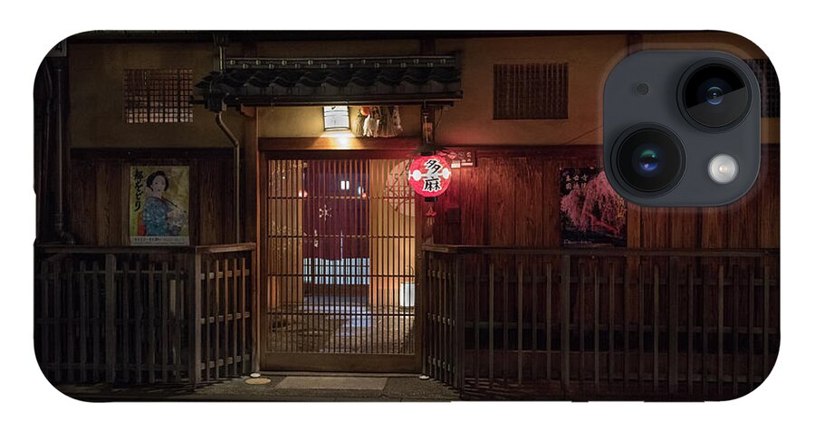 Travel iPhone 14 Case featuring the photograph Geisha Tea House, Gion, Kyoto, Japan by Perry Rodriguez