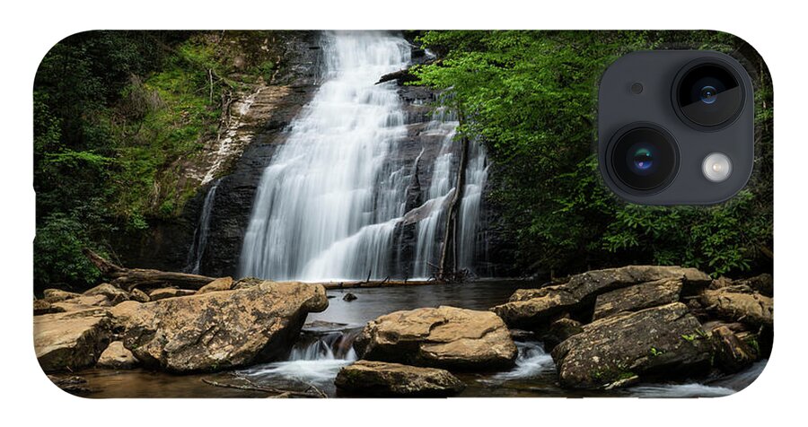 Georgia iPhone 14 Case featuring the photograph Gentle Waterfall North Georgia Mountains by Lawrence S Richardson Jr