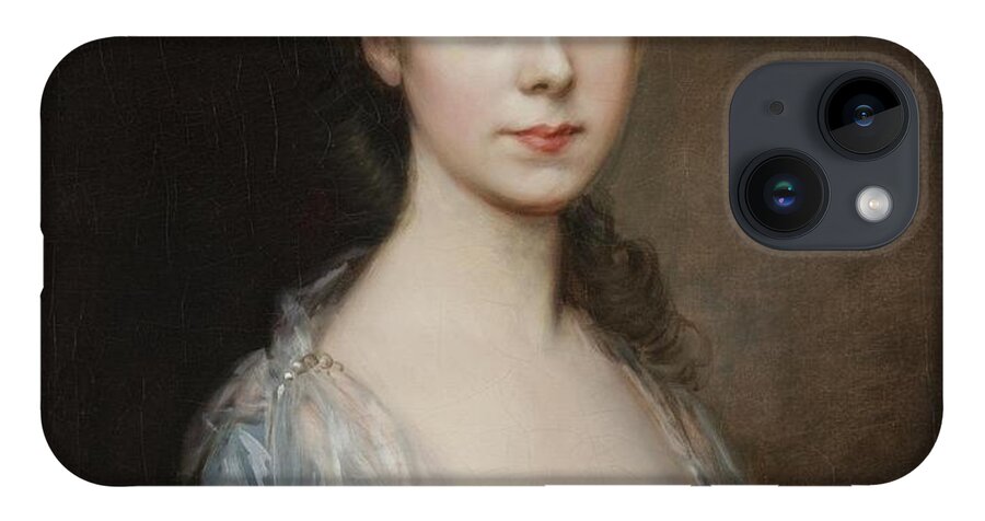 Thomas Gainsborough English 1727 - 1788 Mrs. George Oswald iPhone 14 Case featuring the painting George Oswald by Thomas