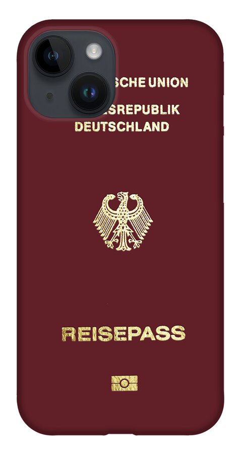 “passports” Collection Serge Averbukh iPhone Case featuring the digital art German Passport Cover by Serge Averbukh