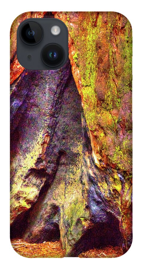 California iPhone 14 Case featuring the photograph Giant Sequoia Base with Fire Scar by Roger Passman
