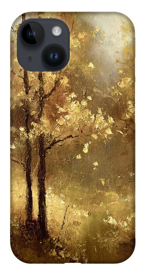 Russian Artists New Wave iPhone 14 Case featuring the photograph Golden Forest by Igor Medvedev