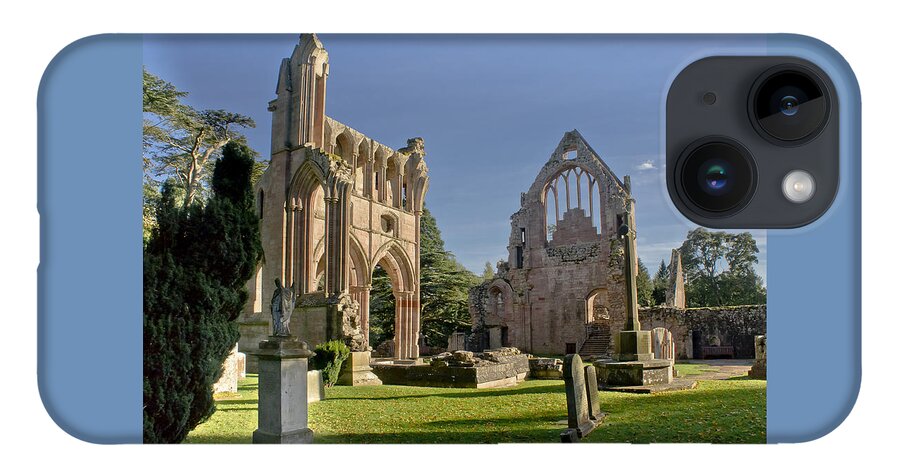 Dryburgh iPhone Case featuring the photograph Graceful Ruins. Dryburgh Abbey. by Elena Perelman