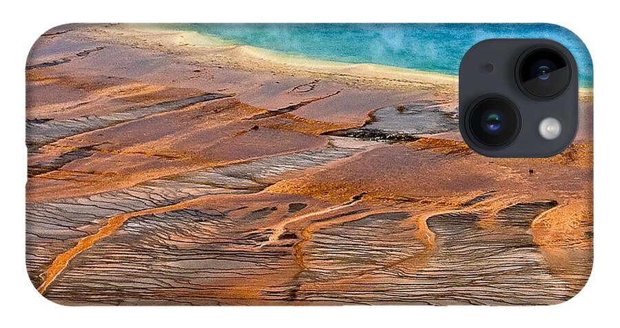 Grand Prismatic Spring iPhone 14 Case featuring the photograph Grand Prismatic Spring by Ken Barrett