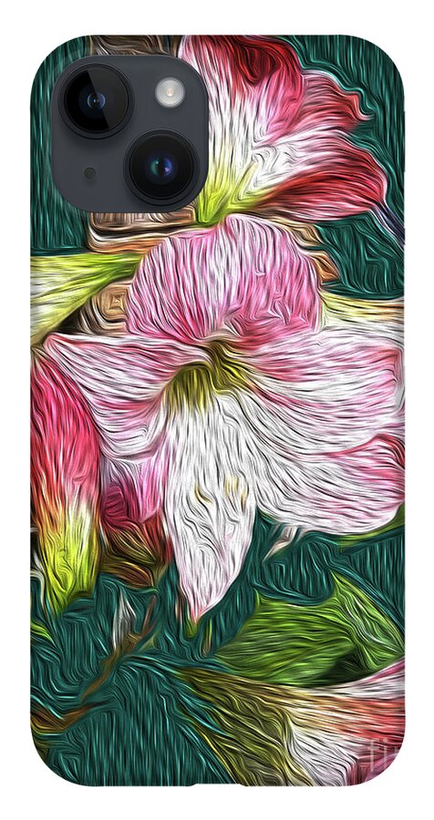 Floral iPhone 14 Case featuring the painting Grannys Amaryllis by Francelle Theriot