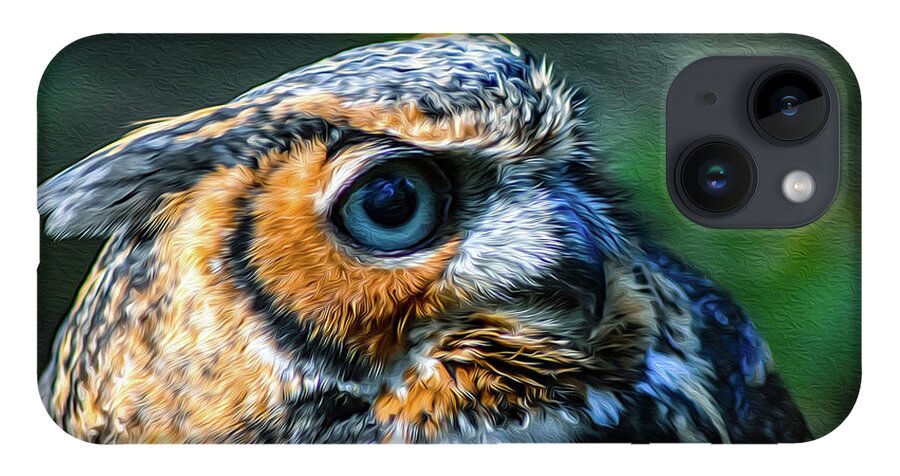 Nature iPhone 14 Case featuring the photograph Great Horned Owl - Bubo Virginianus by DB Hayes