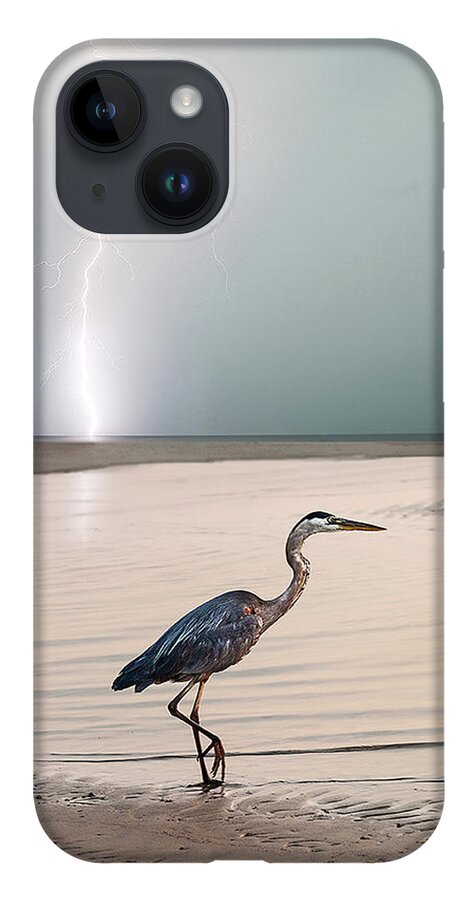 Lightning iPhone Case featuring the photograph Gulf Port Storm by Scott Cordell