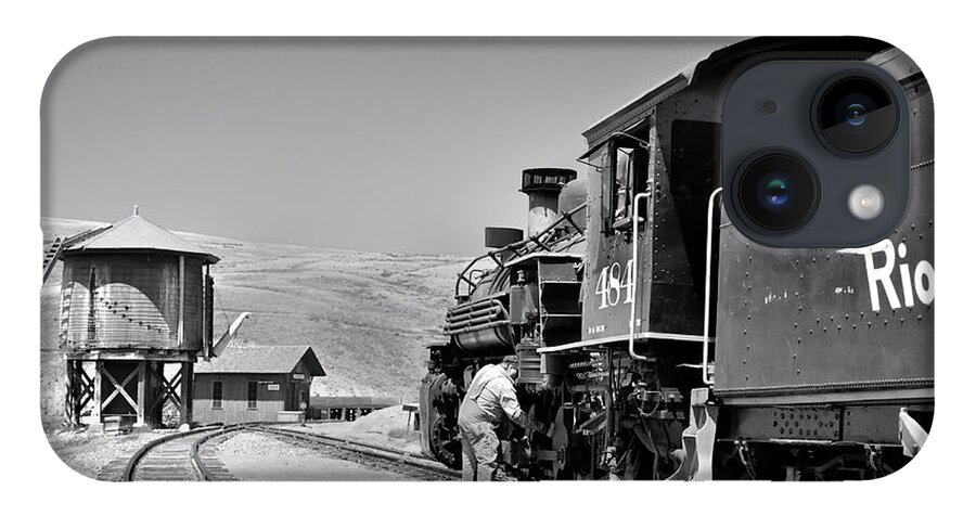 Trains iPhone 14 Case featuring the photograph Half Way by Ron Cline