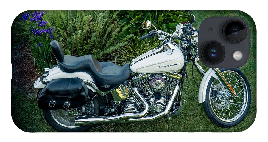 Motorcycle iPhone 14 Case featuring the photograph Harley-Davidson Softail Deuce 2004 by E Faithe Lester