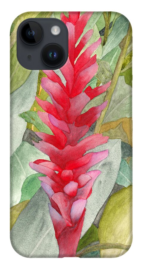 Floral iPhone Case featuring the painting Hawaiian Beauty by Ken Powers