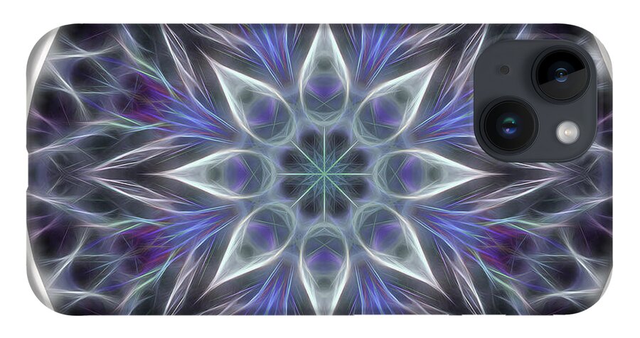Mandala iPhone Case featuring the digital art Health and Happiness Mandala by Beth Sawickie