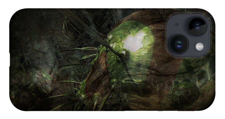 Alien iPhone 14 Case featuring the digital art Hibernation by Jonas Luis