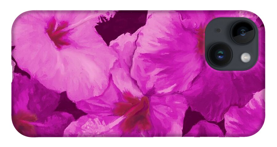 Hibiscus iPhone Case featuring the painting Hibiscus, Pink by Stephen Jorgensen