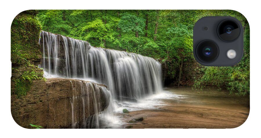 Waterfall iPhone 14 Case featuring the photograph Hidden Falls by Rikk Flohr