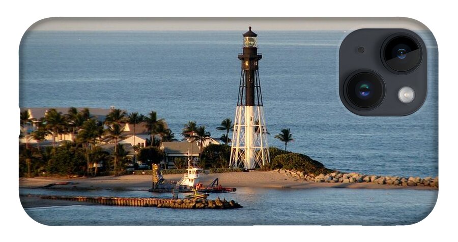 Lighthouse iPhone 14 Case featuring the photograph Hillsboro Lighthouse in Florida by Corinne Carroll