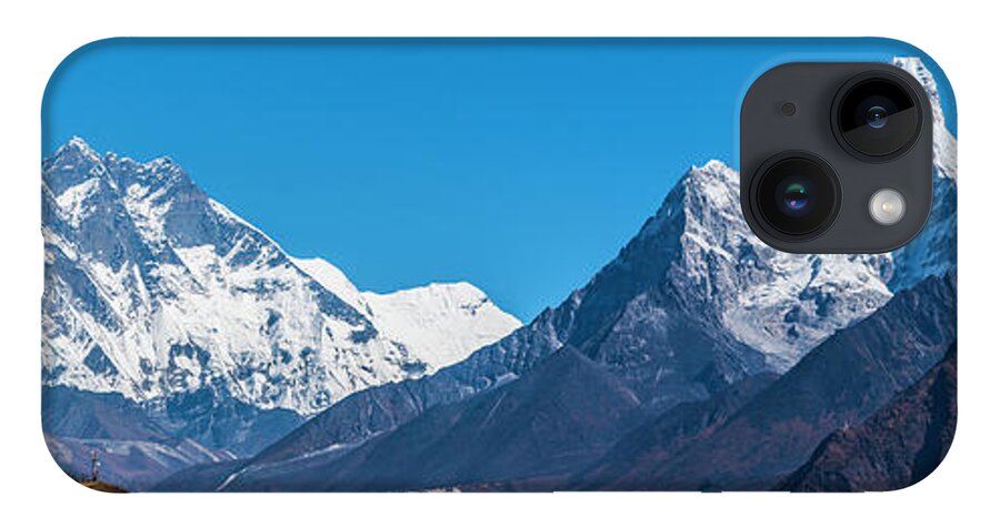 Nepal iPhone 14 Case featuring the photograph Himalayan Peaks En Route To Base Camp by Owen Weber