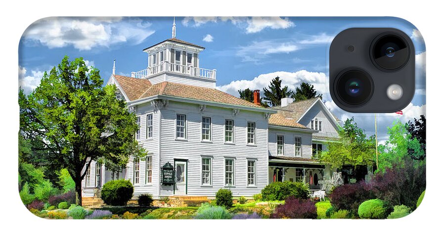 Door County iPhone Case featuring the painting Historic Cupola House in Egg Harbor Door County by Christopher Arndt