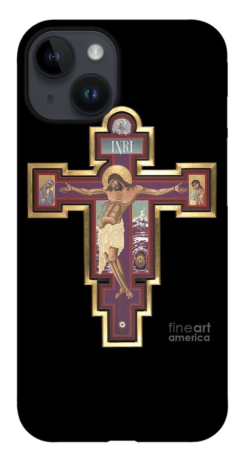 Holy Cross Of The New Advent iPhone 14 Case featuring the painting Holy Cross of the New Advent 162 by William Hart McNichols