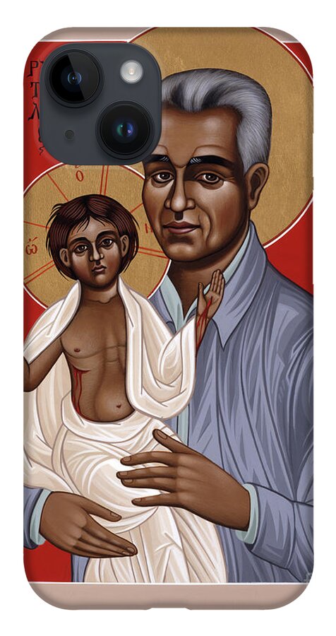 Holy New Martyr Rutilio Grande iPhone 14 Case featuring the painting Holy New Martyr Rutilio Grande 050 by William Hart McNichols