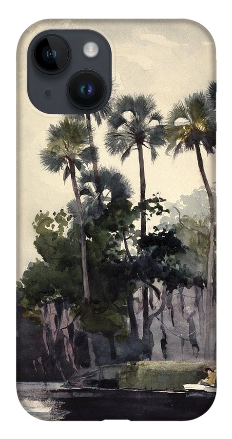 Winslow Homer (american iPhone Case featuring the painting Homosassa River by MotionAge Designs