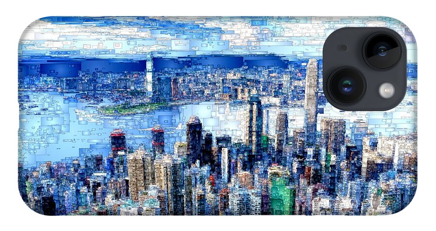 Rafael Salazar iPhone Case featuring the digital art Hong Kong, China by Rafael Salazar