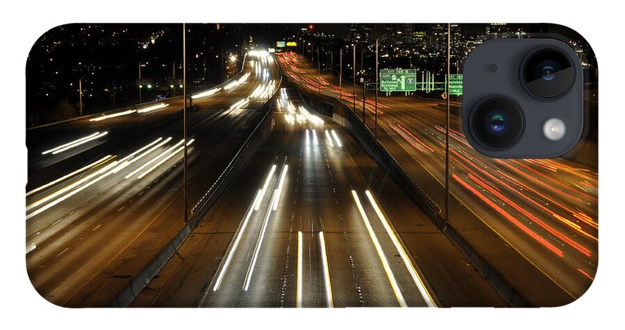 Night iPhone Case featuring the photograph I-5 at Night by Pelo Blanco Photo