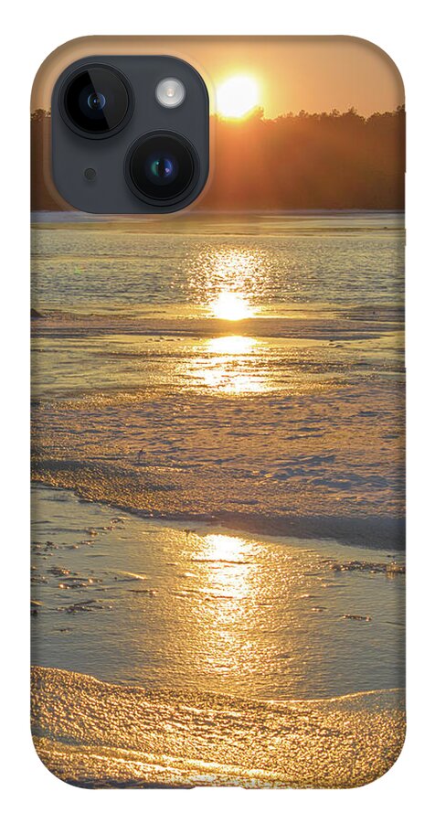 Sunset iPhone Case featuring the photograph Icy Sunset by Beth Sawickie