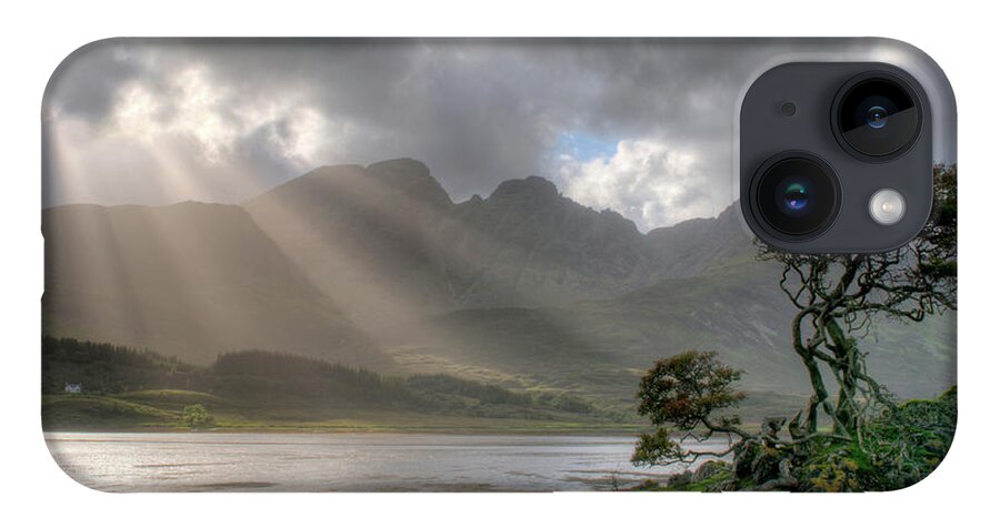 Scottish Landscapes iPhone 14 Case featuring the photograph Nature landscape Isle of Sky Scotland by Michalakis Ppalis