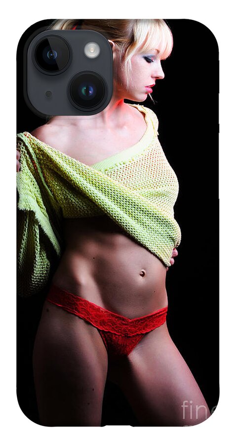 Boudoir Photographs iPhone 14 Case featuring the photograph Imminent release by Robert WK Clark