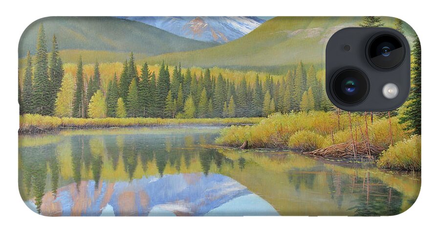 Jake Vandenbrink iPhone 14 Case featuring the painting In The Morning Air by Jake Vandenbrink