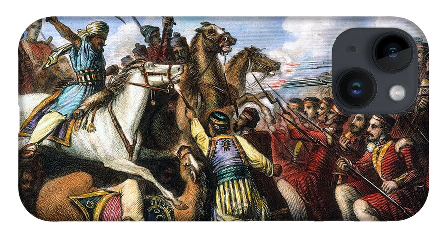 1857 iPhone 14 Case featuring the photograph India: Sepoy Mutiny, 1857 by Granger
