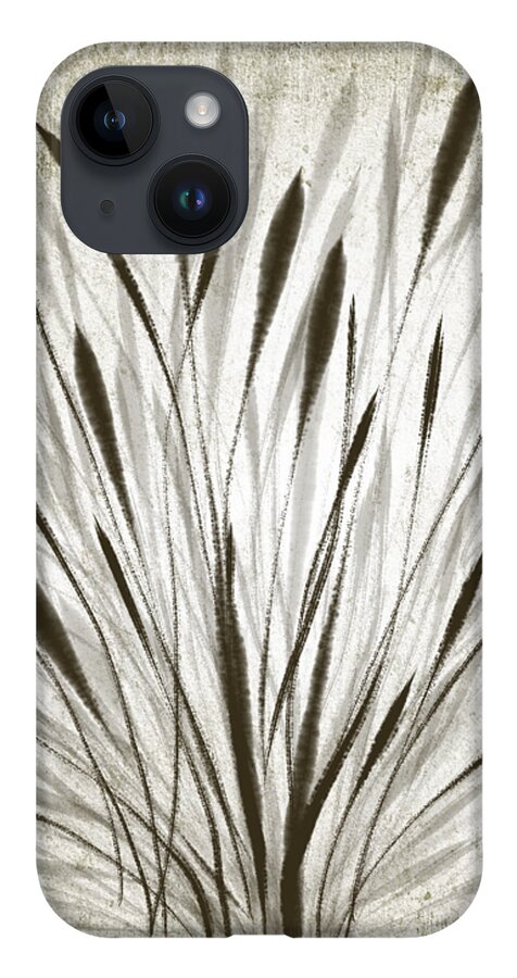 Ink iPhone 14 Case featuring the drawing Ink Grass by Ivana Westin